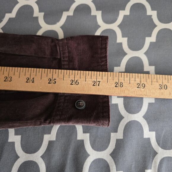 Toad&Co Shirt Mens Large Brown Cruiser Corduroy Long Sleeve Button Ridged Wales - Picture 13 of 15